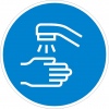 Handen wassen en desinfecteren, pictogrammen en stickers