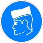 Beschermpetje verplicht, pictogrammen en stickers