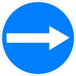 Richtingspijl, pictogrammen en stickers,