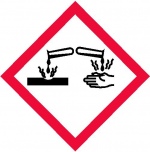 Corrosieve stoffen,pictogrammen en stickers