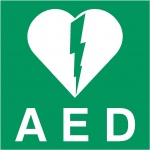 AED pictogram, sticker, pictogrammen en stickers ISO 7010