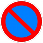 Beperkt stopverbod,pictogrammen, stickers