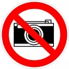 Fotograferen verboden,pictogrammen, stickers