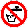 Geen drinkwater,pictogrammen, stickers