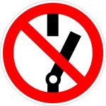 Niet schakelen, pictogrammen en stickers