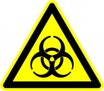 Biologisch besmettingsgevaar, stickers, pictogrammen