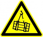 Hangende last, veiligheidspictogrammen, stickers