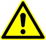 Opgelet Gevaar, veiligheidspictogrammen, stickers,
