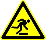 Struikelgevaar, veiligheidspictogrammen, stickers